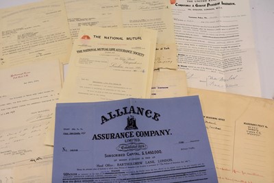 Lot 241 - A draft summary of revised Fire Insurance for His Majesty the King George XI