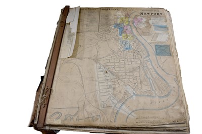 Lot 252 - Charles E Goad: Index to Insurance Plans, A Goad book relating to Newport and Swansea