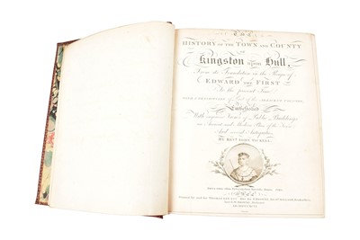 Lot 280 - A full Moroccan bound volume The History of the Town and County of Kingston upon Hull