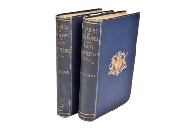 Lot 281 - Two cloth bound volumes The Diaries of Sir Moses and Lady Montefiore