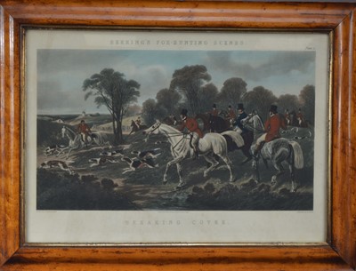 Lot 785 - A pair of 'Herring's Fox-Hunting' prints