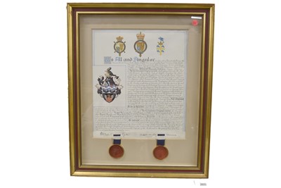 Lot 299 - The Sea Insurance Company Grant of Arms