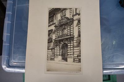 Lot 317 - Three signed etchings