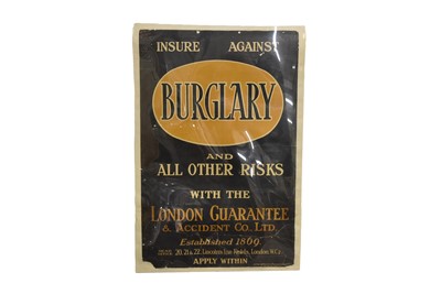 Lot 324 - London Guarantee & Accident Co Ltd advertising poster