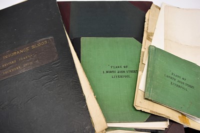 Lot 329 - A collection of plans of various buildings within Liverpool