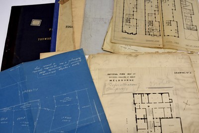 Lot 333 - A selection of overseas plans of various buildings and rooms