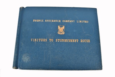 Lot 346 - Phoenix Assurance Company Visitor Book for Stonestreet House