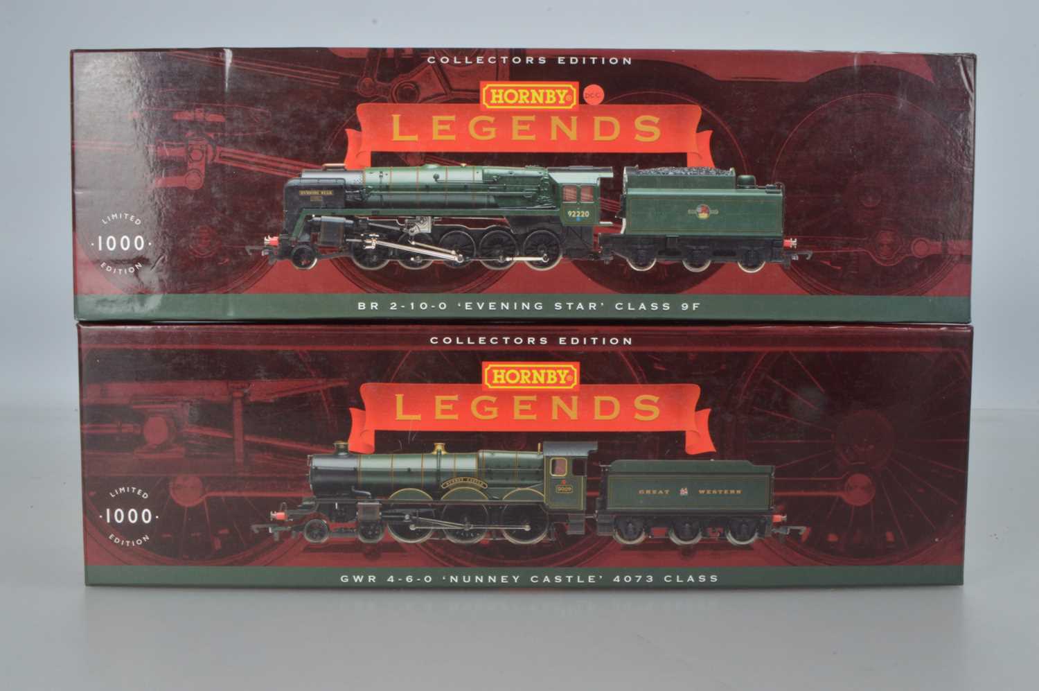 Lot 7 - Hornby (China) boxed 00 Gauge Legends 'Evening Star' and 'Nunny Castle' (2) 