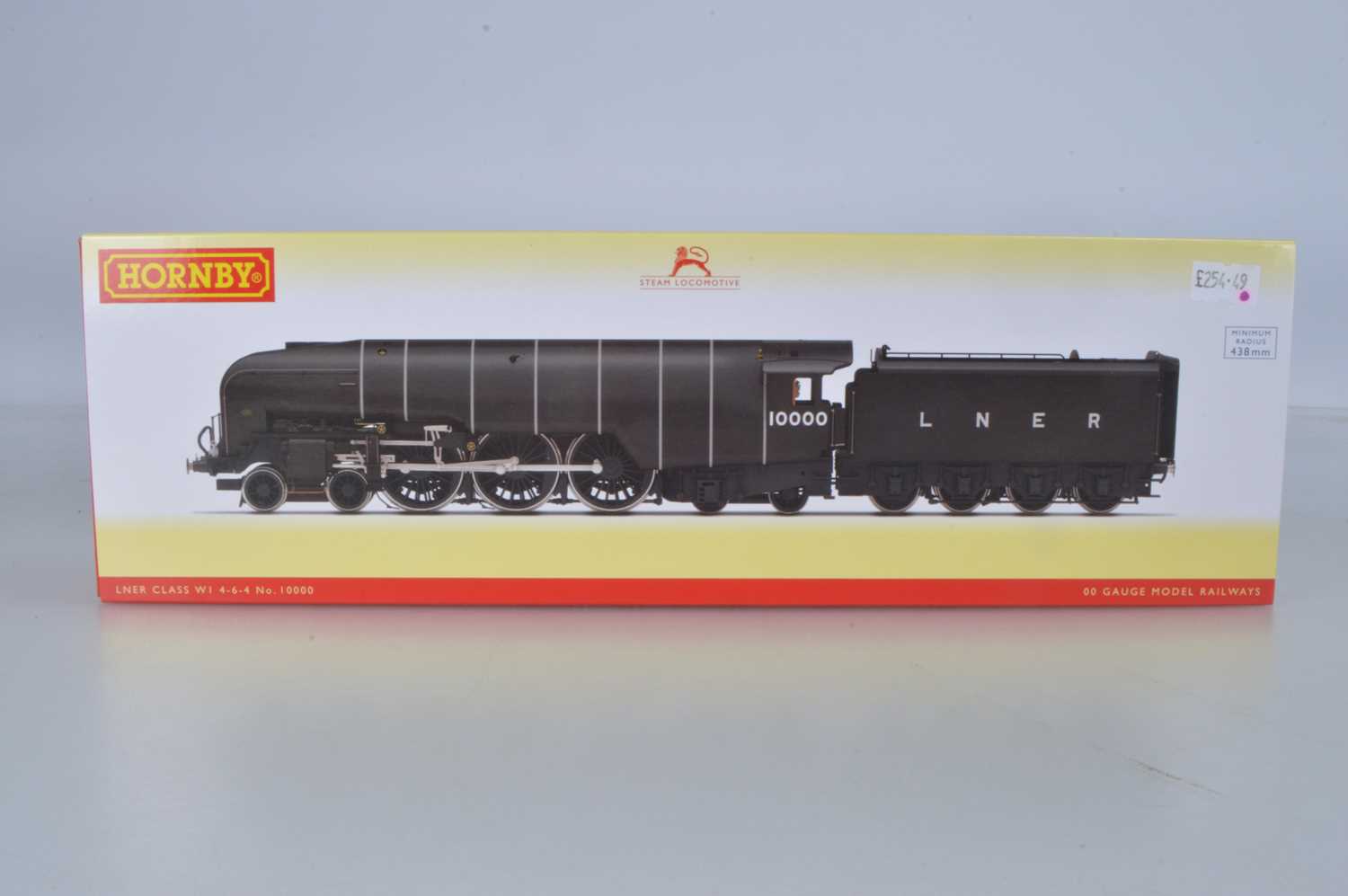 Lot 8 - Hornby (China) boxed 00 Gauge R3979 LNER grey Class W1 'Hush Hush' 4-6-4 No 10000 Locomotive and Tender.