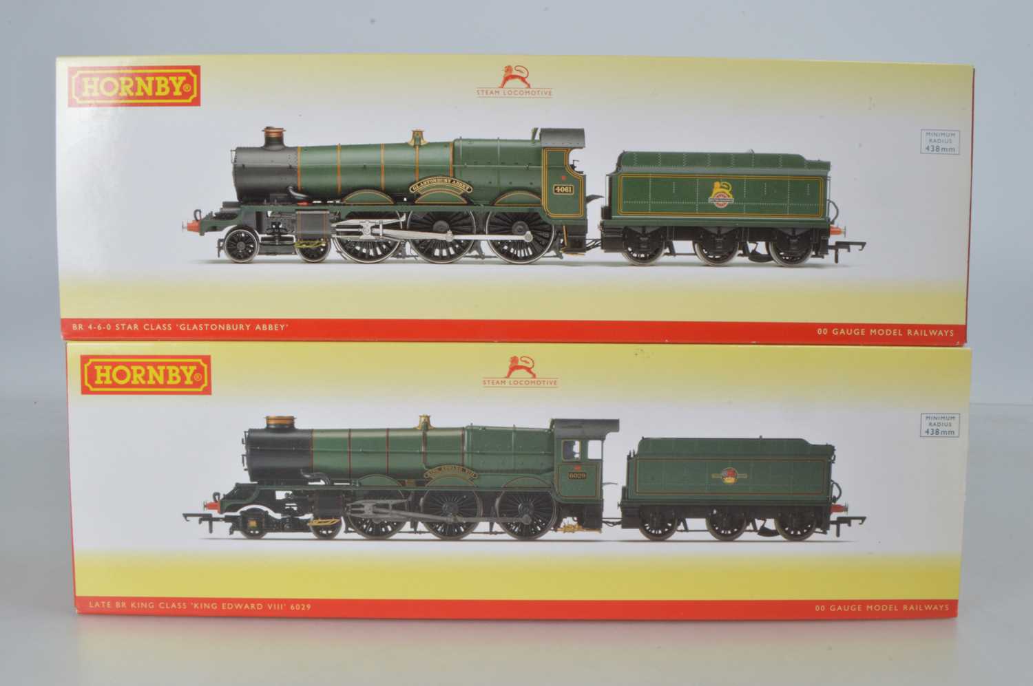 Lot 36 - Hornby (China) boxed 00 Gauge Star and King Class BR green Locomotives and Tenders (2)