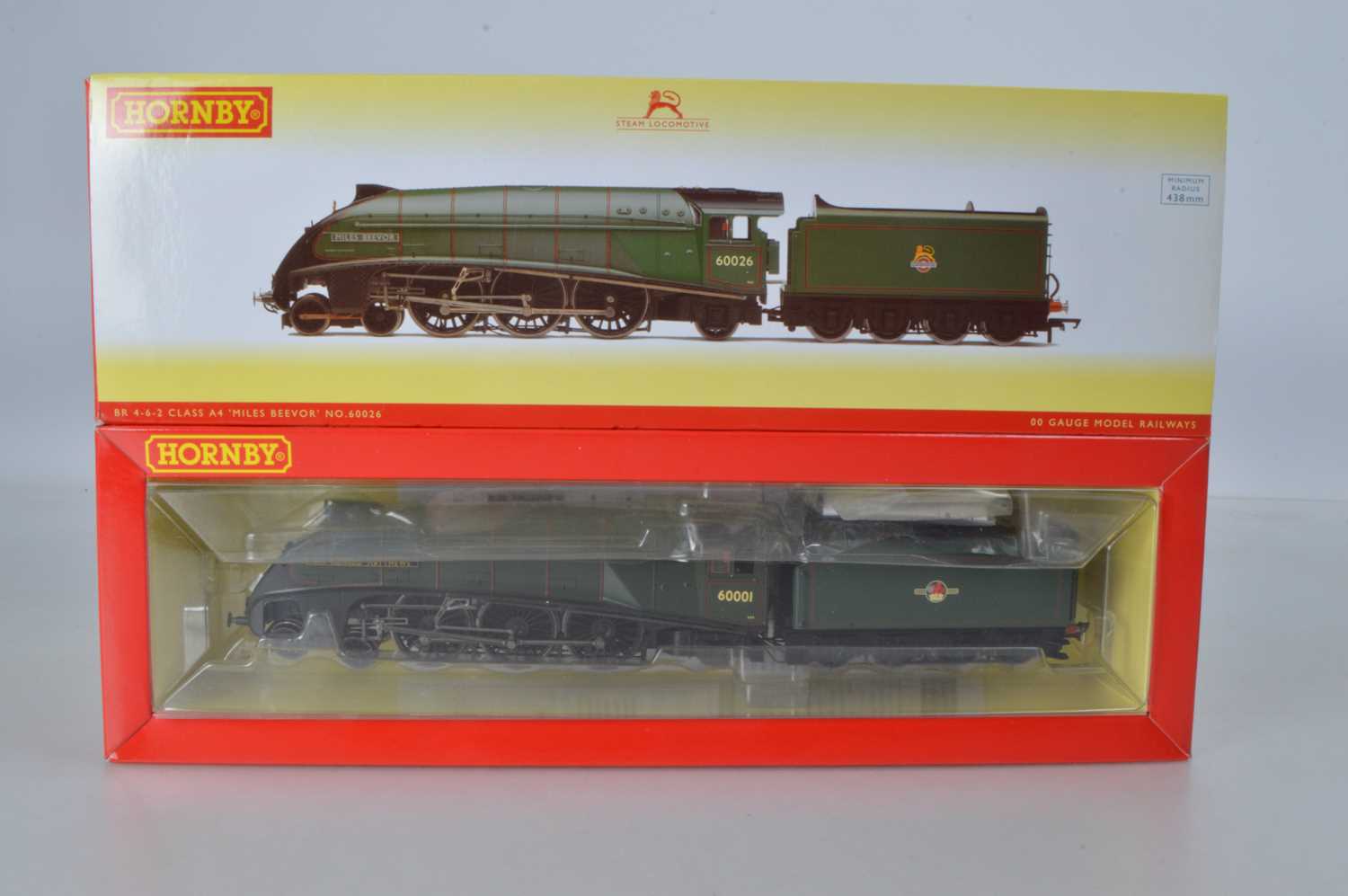 Lot 51 - Hornby (China) boxed 00 Gauge BR green Class A4 Locomotives and Tenders (2)