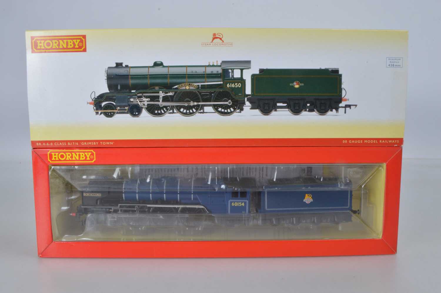 Lot 58 - Hornby (China) boxed 00 Gauge BR blue Class A1 and BR green Class B17/6  Locomotives and Tenders (2)