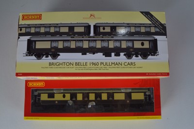 Lot 106 - Hornby (China) boxed 00 Gauge Brighton Belle Coach Pack and single Coach (2 boxes, 4 coaches)
