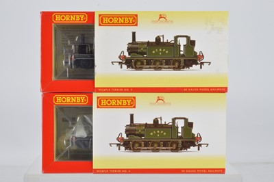 Lot 117 - Pair of Hornby (China) boxed 00 Gauge R3528 WC&PLR  (Weston Cleveland & Portishead Light Railway) green Terrier Tank Locomotives (2)