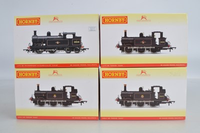 Lot 123 - Hornby (China) boxed 00 Gauge BR black H Class and three 0-6-0 Terriers (4)