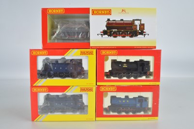 Lot 131 - Hornby (China) boxed 00 Gauge SDJR blue 0-6-0 3F Jinty Tanks and various Liveries J94 0-6-0 Tanks (5)