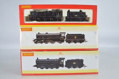 Lot 140 - Hornby (China) boxed 00 Gauge BR black Steam Locomotives and Tenders (3)