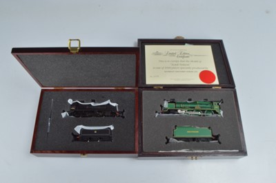Lot 159 - Bachmann boxed 00 Gauge SR green Lord Nelson and BR black N Class Locomotives and Tenders (2)