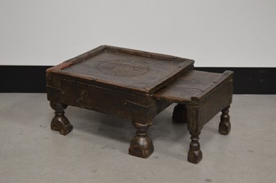 Lot 823 - A handmade traditional Afghan tea table
