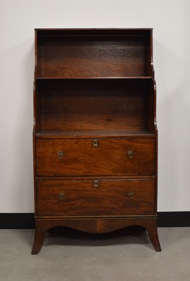 Lot 832 - A Victorian mahogany waterfall bookcase
