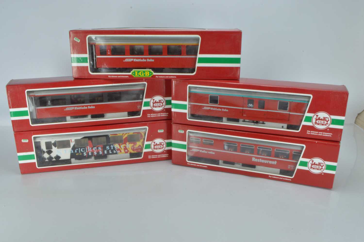 Lot 450 - LGB RhB Modern Coaches (5)