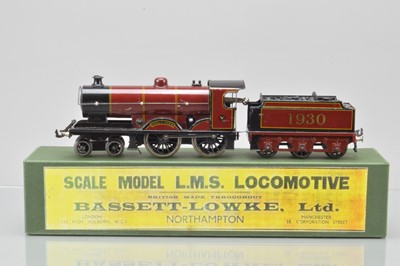Lot 481 - THE FOLLOWING 174 LOTS ARE FROM THE JOHN INGRAM COLLECTION Bassett Lowke 0 Gauge clockwork 4-4-0 Loco and Tender LMS lined maroon 'Duke of York'