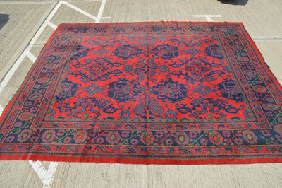 Lot 861 - A large Irish carpet
