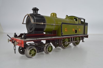 Lot 703 - A Bing for Bassett Lowke O Gauge 4-4-0, GNR lined green