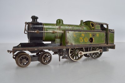 Lot 705 - A Bing for Bassett Lowke O Gauge 4-4-0, LNER Lined green, No 501