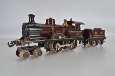 Lot 722 - Bing for Bassett Lowke 4-4-0 Loco and tender Midland Railway Maroon lined, No 2631