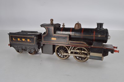 Lot 730 - Bing O Gauge Live Steam  0-4-0 Locomotive and  Tender, LNWR, No 1902