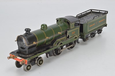 Lot 748 - Bing O Gauge 4-4-0 Locomotive and Tender, GWR 'Mercury', No 3433