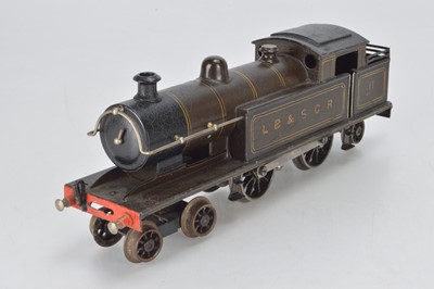 Lot 752 - Bing O Gauge 4-4-2 tank Locomotive, LB&SCR Umber livery, No 11
