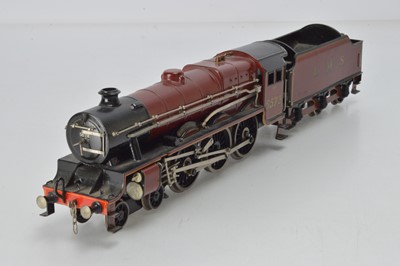 Lot 754 - Marklin for Bassett Lowke, O Gauge 4-6-0 Locomotive and Tender, LMS Jubilee Class, 'Newfoundland, No 5573