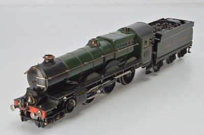 Lot 755 - Marklin for Bassett Lowke, O Gauge 4-6-0 Locomotive and Tender, GWR King Class, 'King George V', No 6000