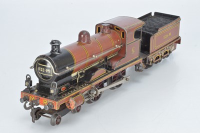 Lot 776 - Carette O Gauge 4-4-0, Locomotive and tender, Midland Railway, No 1134-M to tender and 1132-M