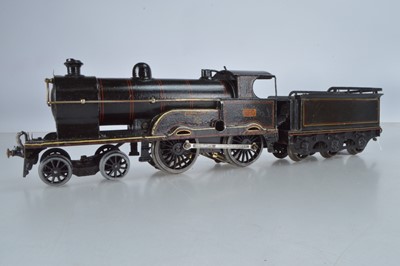 Lot 789 - Bing O Gauge Locomotive and Tender 'Queen Mary', No 2664