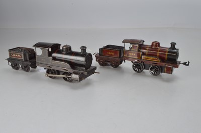 Lot 795 - Bing O Gauge, 0-4-0 Locomotive and tender 'Achilles', No 1000 and another Bing 0-4-0 Locomotive and tender, LNWR 'George the Fifth, No 2663