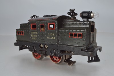 Lot 796 - Bing, O Gauge,  0-4-0 NYC & M.R, simulated overhead line 'New York Central Lines', in grey, No 3238