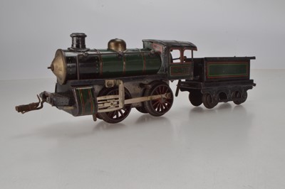 Lot 797 - Bub O Gauge, 0-4-0 Locomotive and Tender, No 0-35