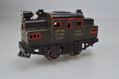 Lot 807 - Bing O Gauge, 0-4-0 NYC&HR in grey 'New York Central Lines', No 3238, simulated overhead electric