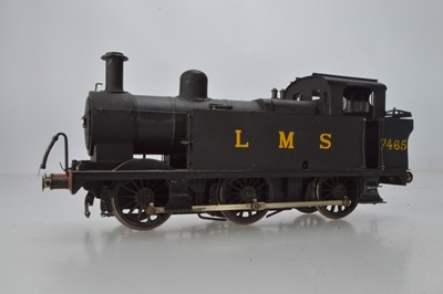 Lot 922 - Kit / Scratch built O Gauge, 0-6-0 tank Locomotive LMS, finished in black No 7465