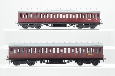 Lot 930 - Possibly by RCT / kit built O gauge BR Eastern region non corridor suburban coaches comprising E82644E and E82643E (2)