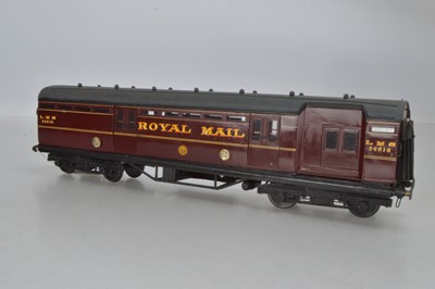 Lot 939 - A kit  / Scratch built O GaugE LMS Royal Mail coach, No 30212