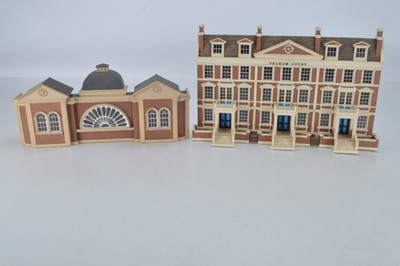 Lot 941 - Finescale scratchbuilt Low relief Georgian five storey terrace of three houses and a classic Georgian style top of a Municipal type building (2)