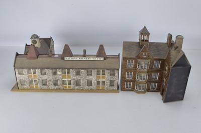 Lot 949 - 0 Gauge scratchbuilt finescale large L Shaped Brewery Building and set of Victorian style 4 storey Offices  Brewery or other business (2)