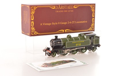Lot 966 - Darstead 0 Gauge Modern Issue 2-6-2T Southern Lined Green Tank Locomotive No. 2712