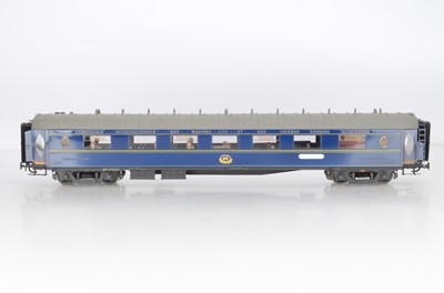 Lot 987 - J & M Models for Fulgurex, Gauge 1 Waggons Lite' Campagnie International, Saloon Car, No 4257, In blue with Gold lining, No 4-70, with gauge 1 track
