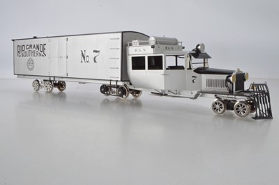 Lot 990 - Accucraft Trains by AMMC, G Gauge   Art. No 128 131, 'Galloping Goose', Power motor together with a Accurcraft Rio Grande Southern No 7 (20)