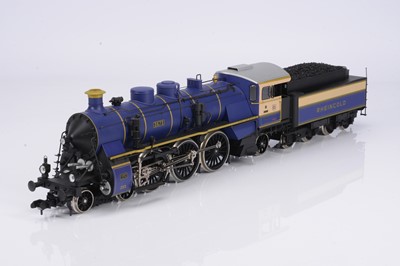 Lot 995 - Marklin Gauge 1 Modern issue 4-6-2 Locomotive and tender, Maxi locomotive 54563 K.Bay.STS.B Rheingold Coupe Ventre, No 3673